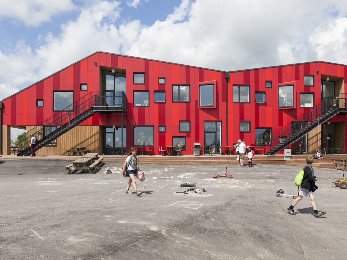 Unusual schools. Школа в Дании. Архитектурное бюро Arkitema Architects.. Школа Остер Фарирмасгеде в Дании.